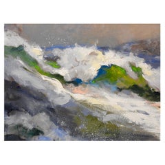 Used "Aqua Break" Ocean Tides Colliding, Kinetic, Cobalt, Water, Vetiver