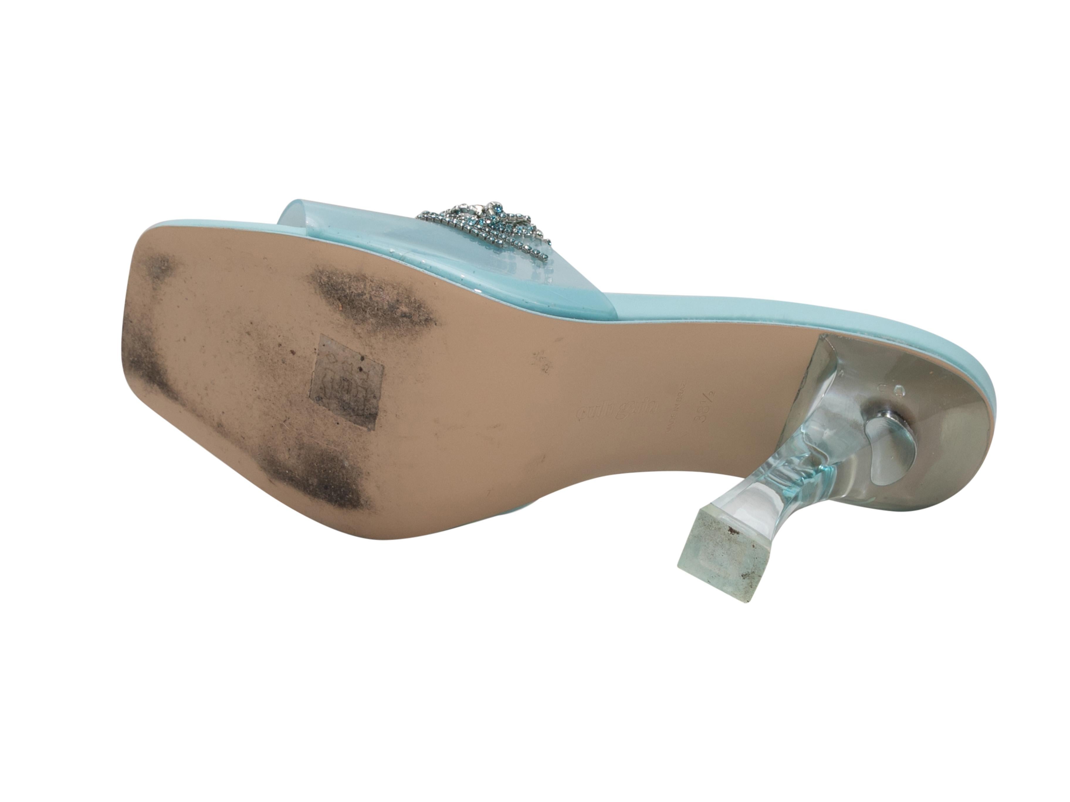 De las mujeres Sandalias de tacón con flecos de cristal Aqua Cult Gaia Lana Talla 38.5 en venta