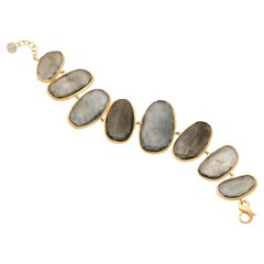 Bracelet aigue-marine Dawn en or jaune 18 carats