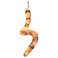 Aqua Fossil Light III Mini Ceiling Lamp in Alabaster 
Resin by Amarist Studio