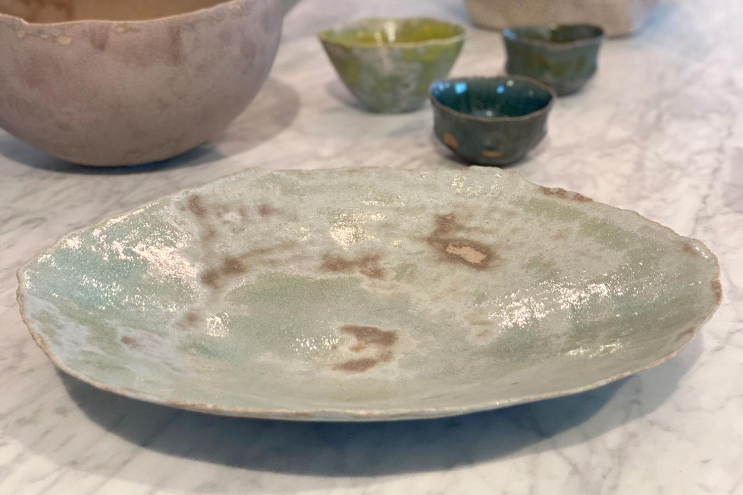Plato Grande de Cerámica, Nathalie Sonnet Hecho a mano en venta