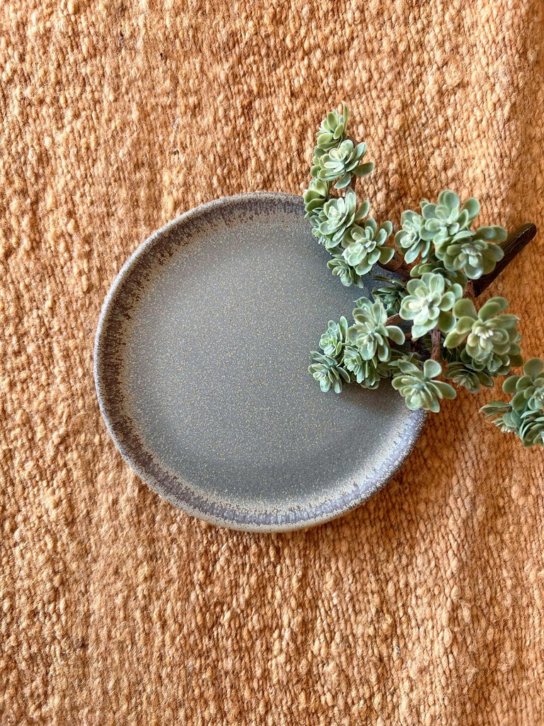 Aqua Handmade Organic Modern Dessert Plates, Set of 4 For Sale at 1stDibs