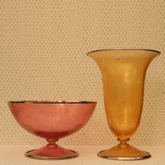 Aqua Large Pink Fruit Bowl