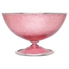Aqua Large Pink Fruit Bowl