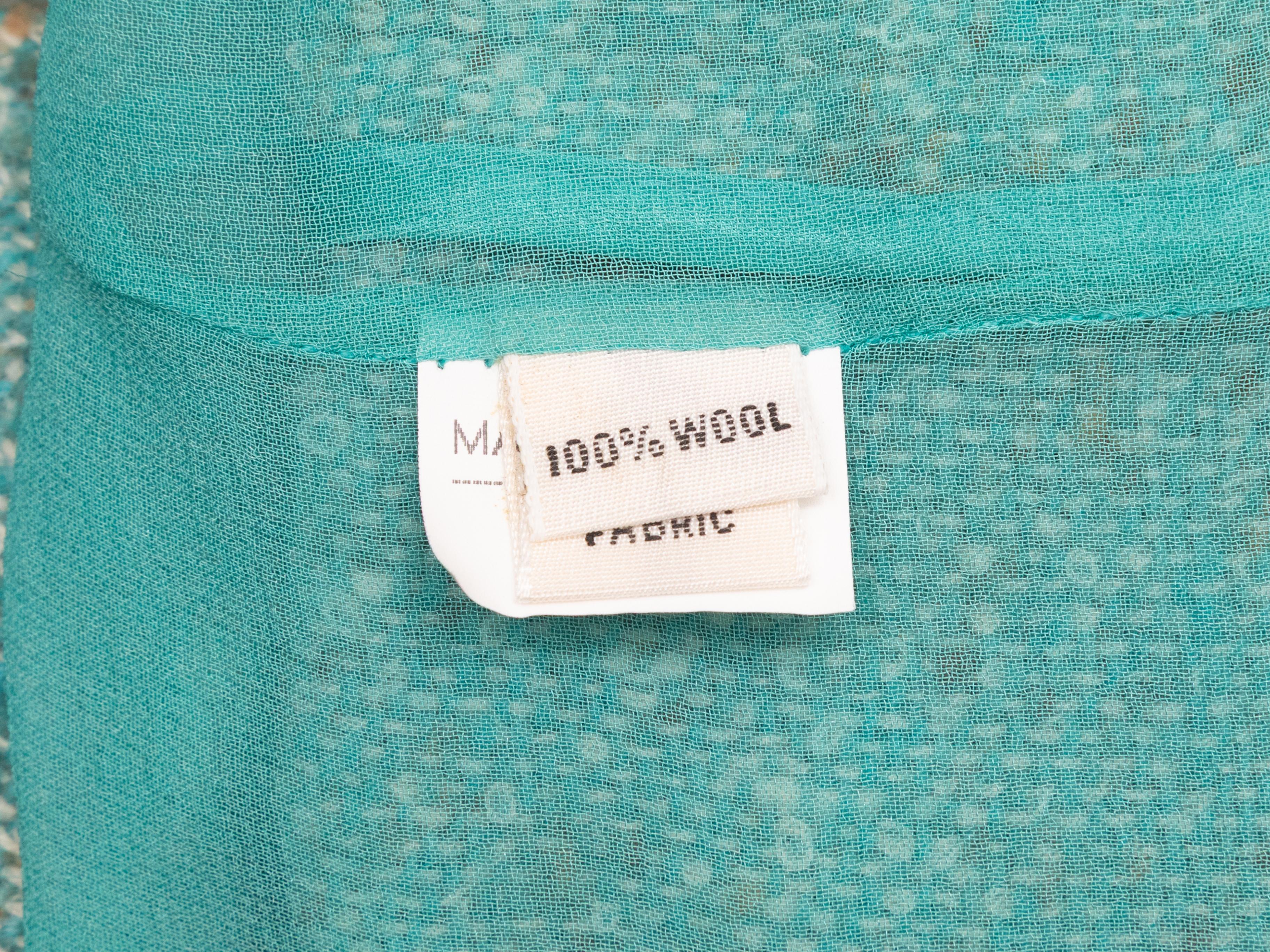 Aqua Marc Jacobs Wool Tweed Blazer Size US 4 im Angebot 1