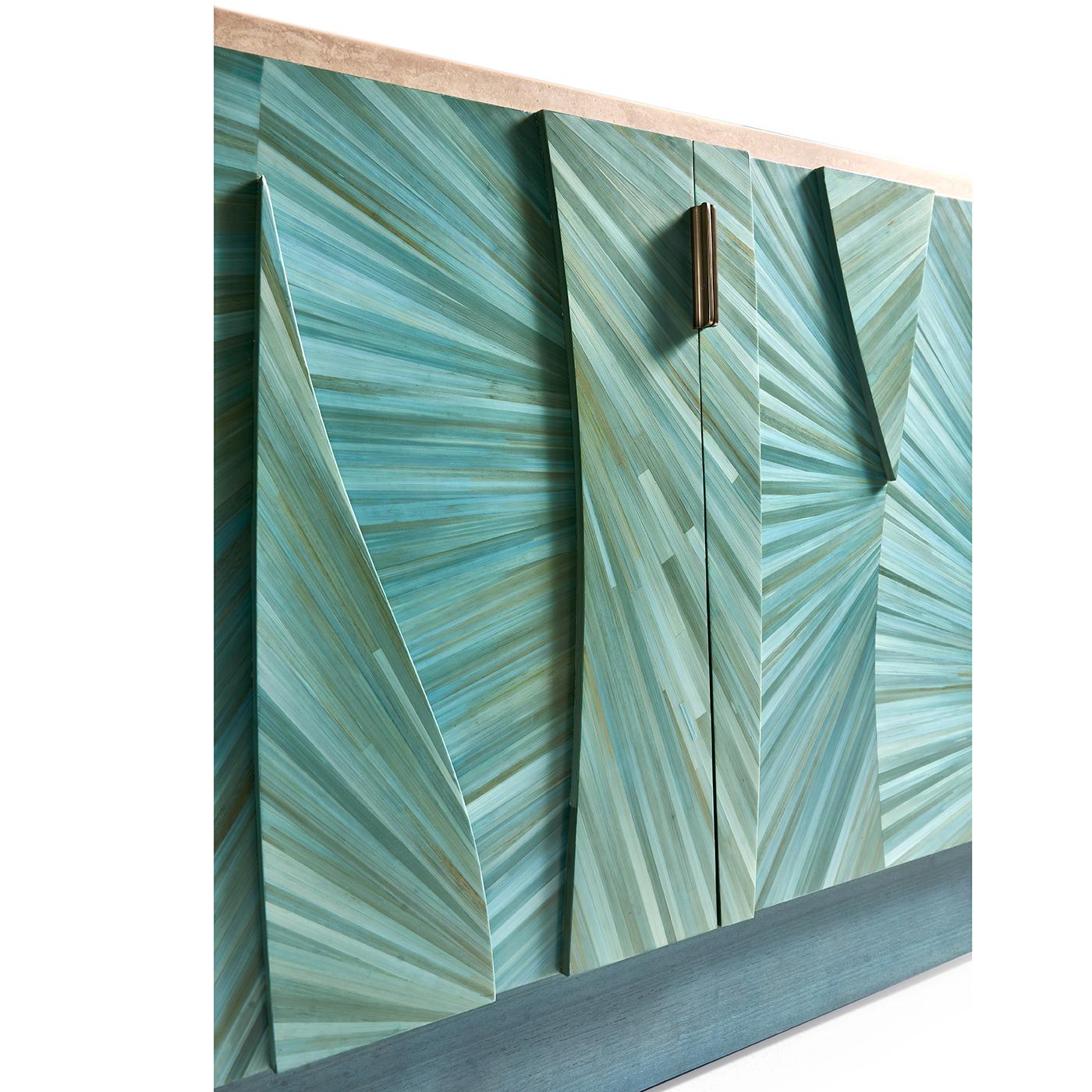 Marmo Console di intrattenimento Aqua Mist in vendita