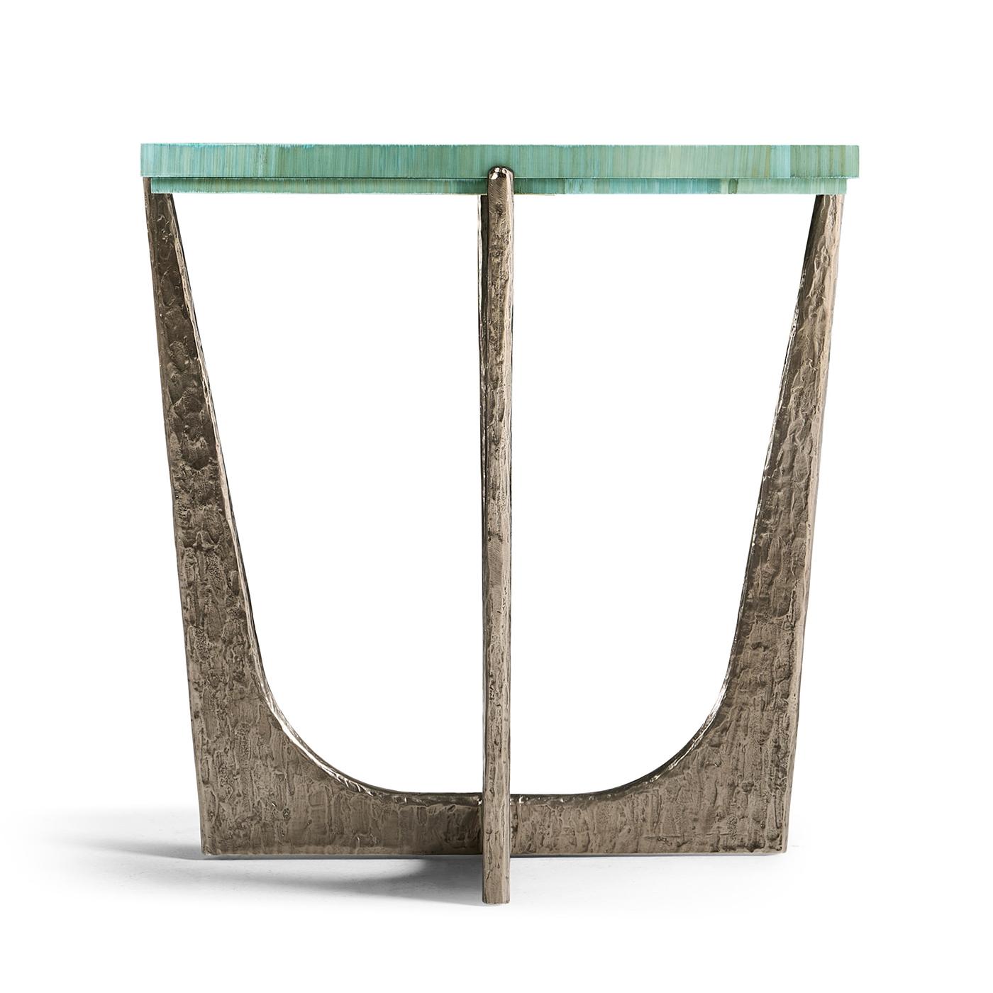 Vietnamien Table d'appoint carrée Aqua Mist en vente