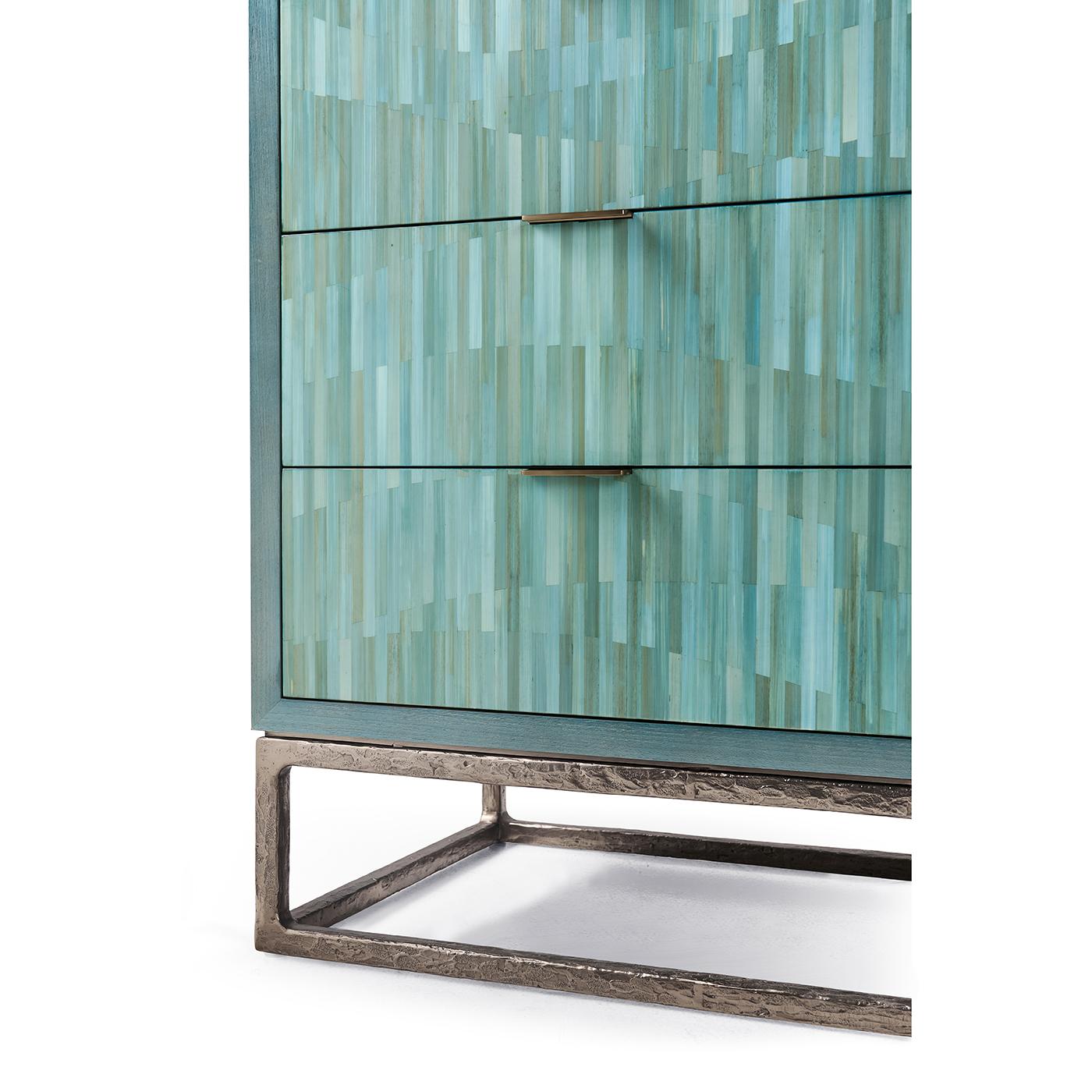 Commode à trois tiroirs Aqua Mist en vente 3