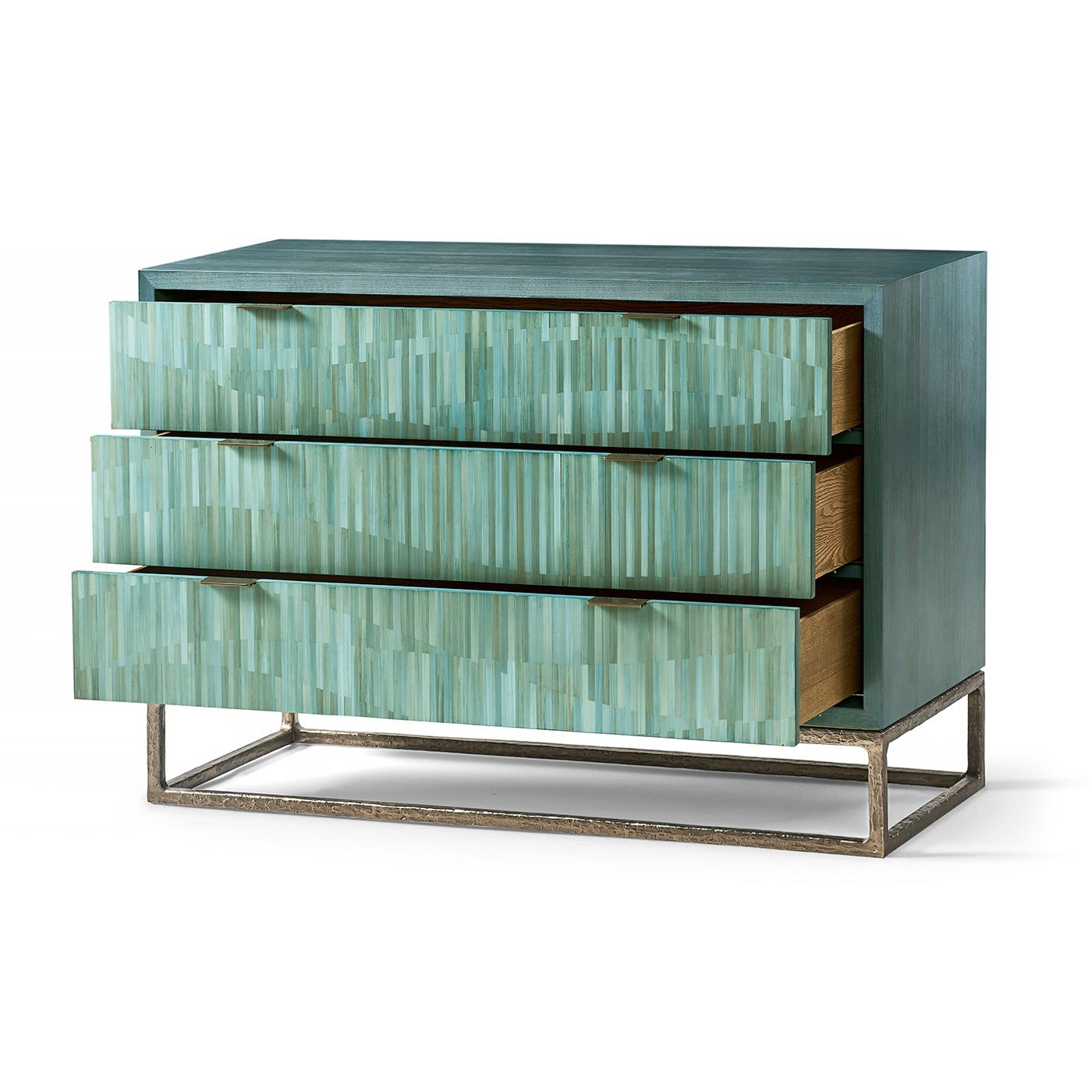 Cassettiera a tre cassetti Aqua Mist in vendita 4