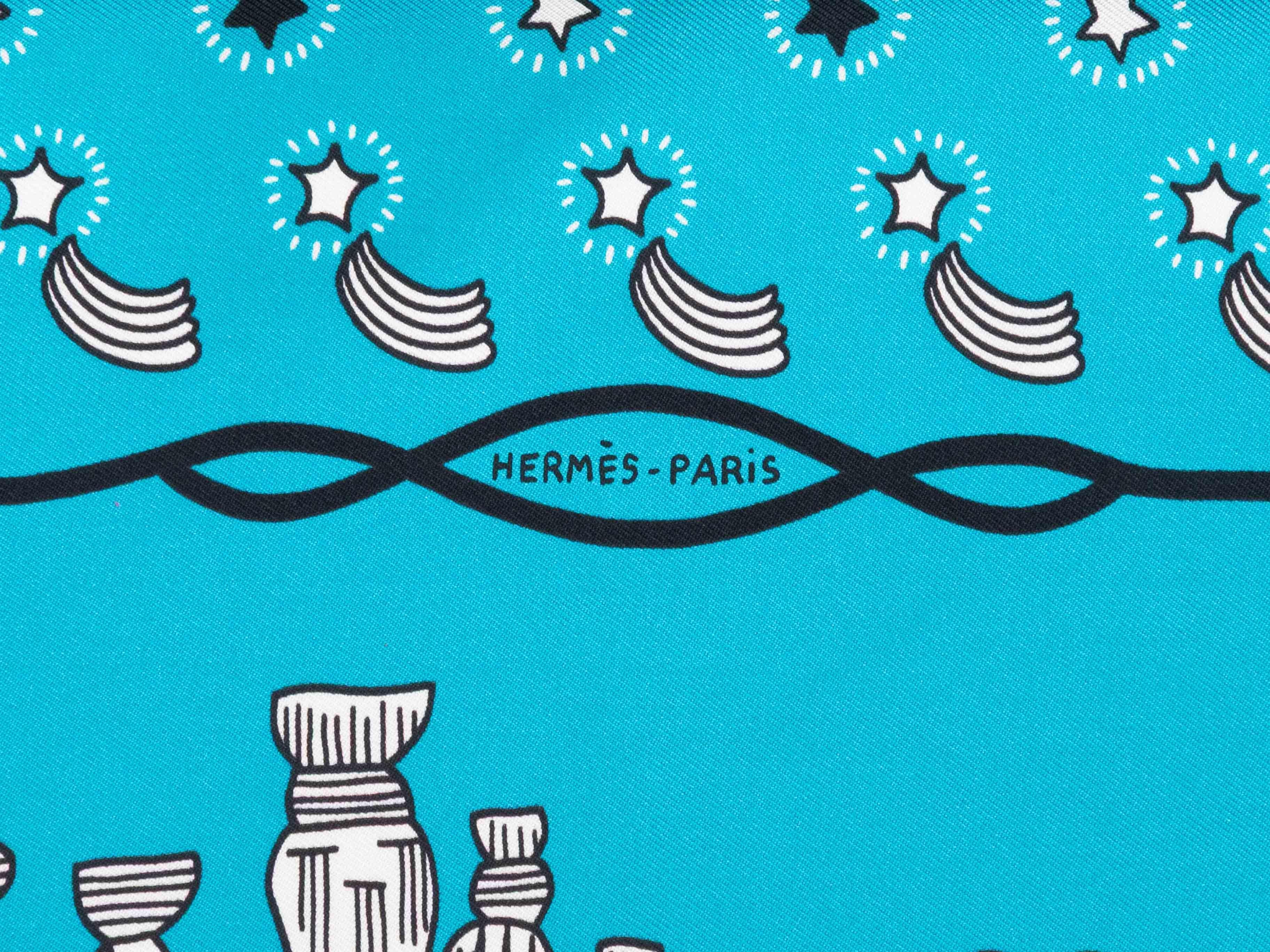 Aqua & Multicolor Hermes 'Les Canyons Etoiles