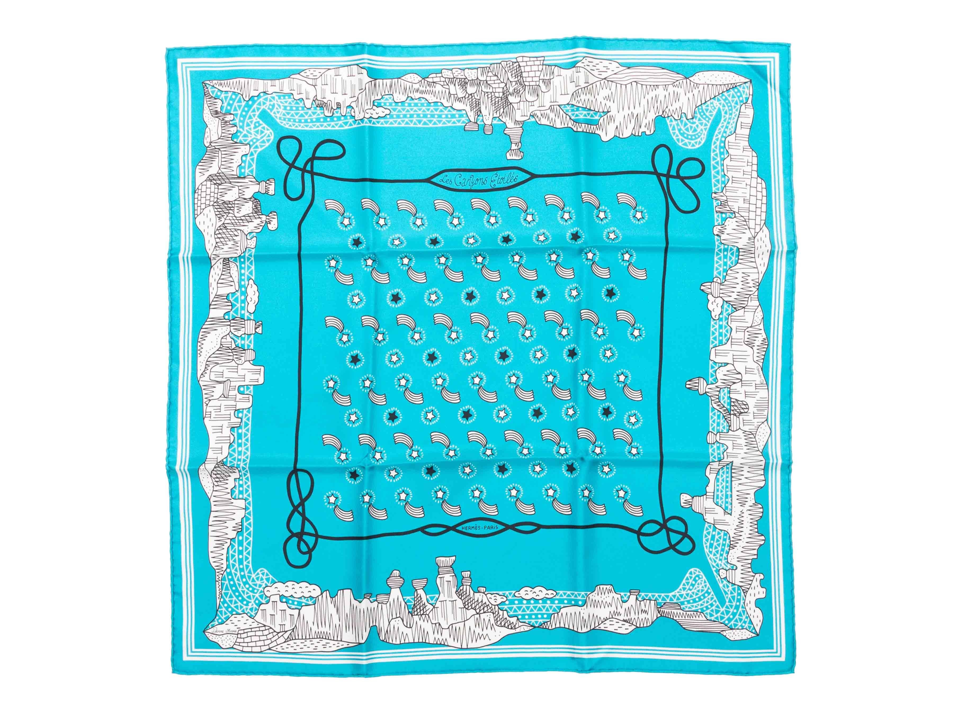 Aqua & Multicolor Hermes 'Les Canyons Etoiles
