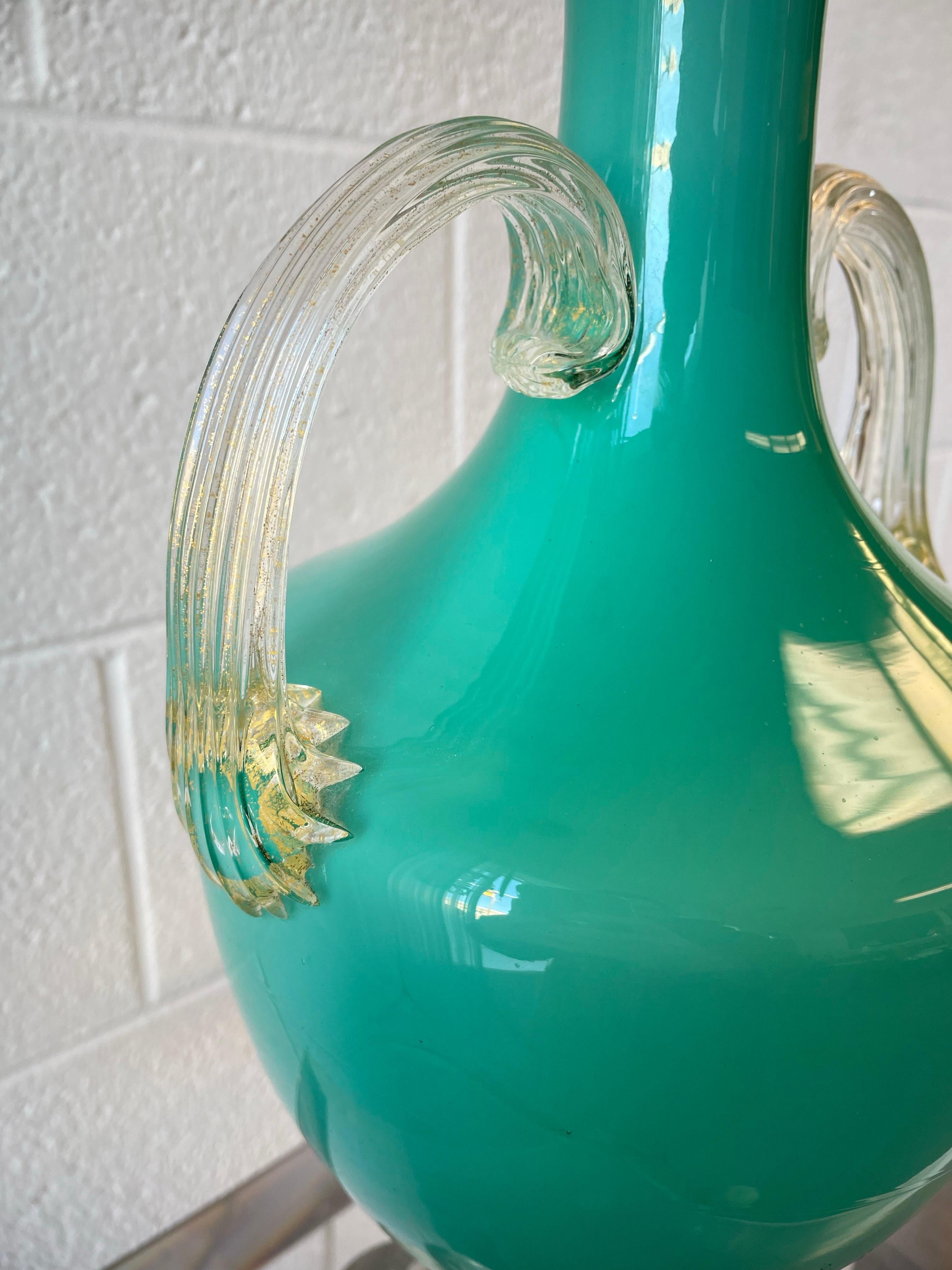 Lampe en verre Murano Aqua en vente 1