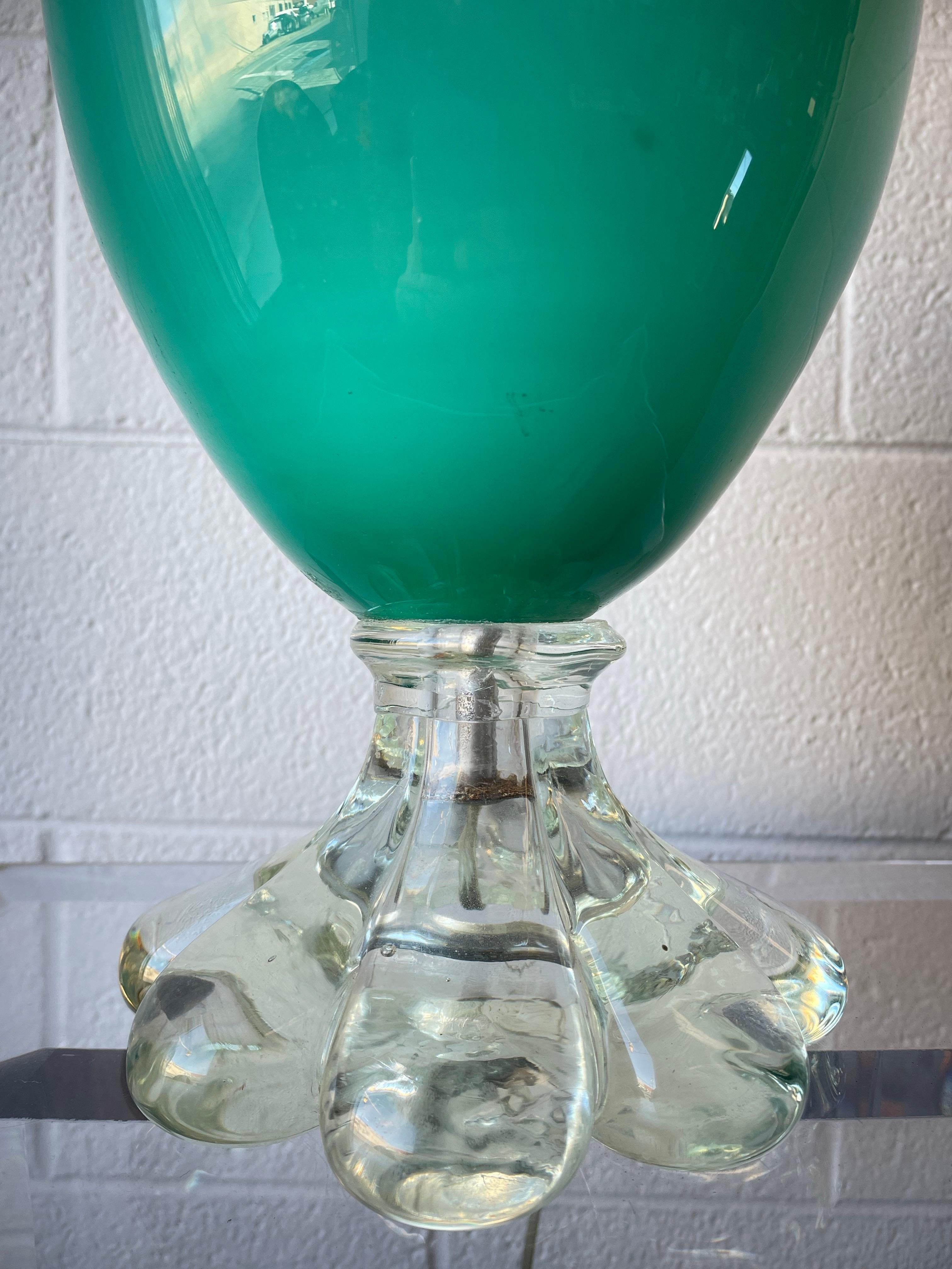 Lampe en verre Murano Aqua en vente 2