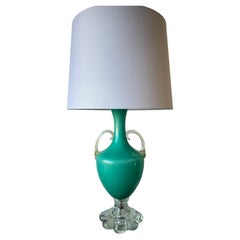 Aqua Murano Glass Lamp