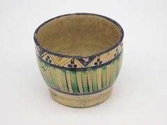 Aqua Striped Moroccan Bowl