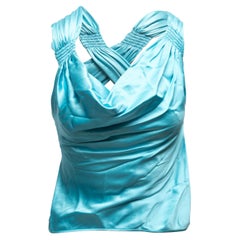 Aqua Valentino Cowl Neck ärmelloses Top Größe US 6