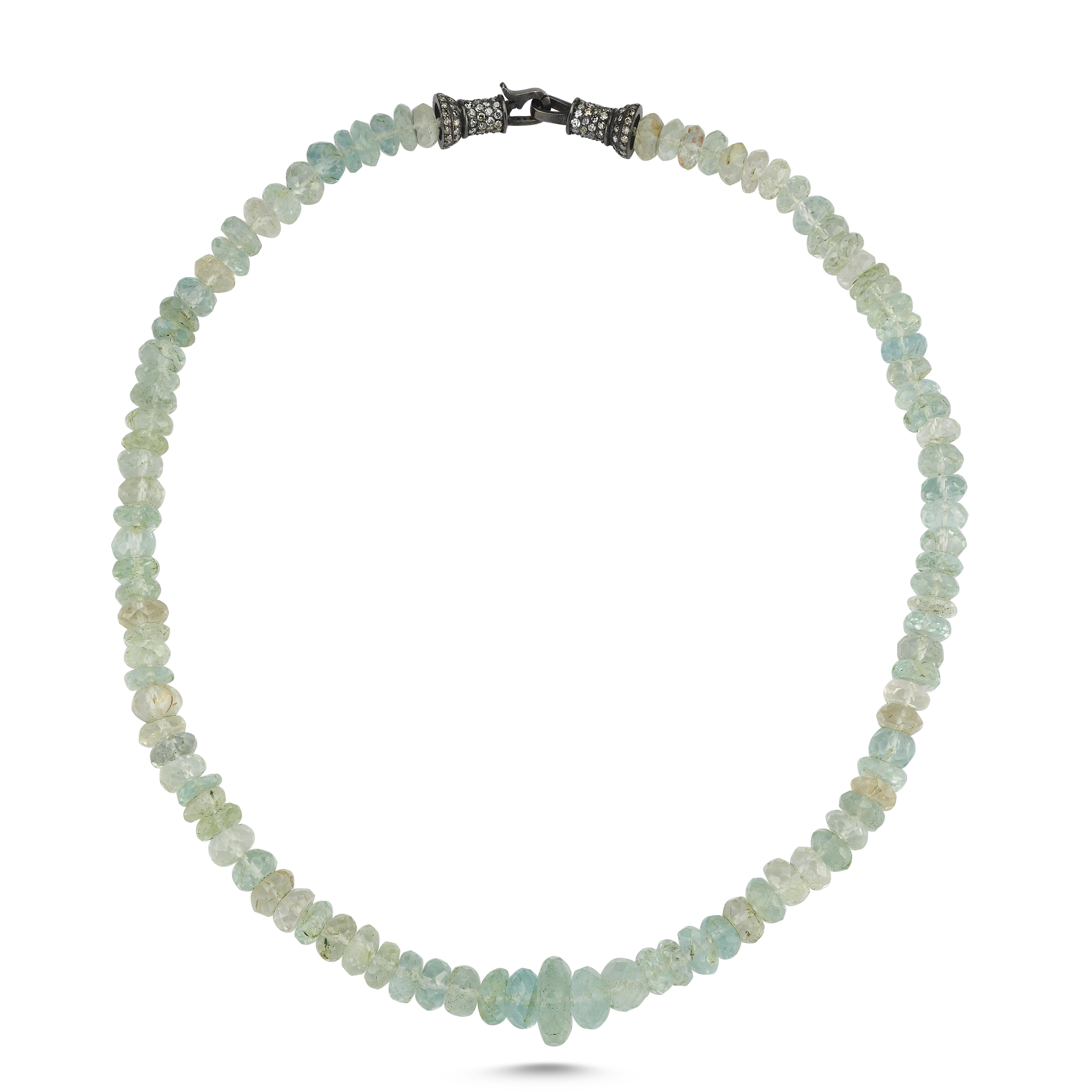 Argento 925 7 g                            
230  ct Aquamarin                                                      
Diamante champagne da 1,25 ct  