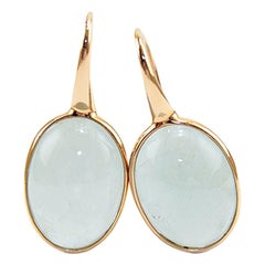 Aquamarine 18 Karat Gold Drop Earring