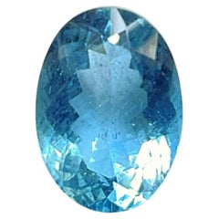 Aquamarine 3.16 Carats Oval Cut Top Quality For Fine Jewelry Natural Gemstone