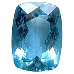 Aquamarine 3.20 Carats Cushion Cut Top Quality For Fine Jewelry Natural Gemstone