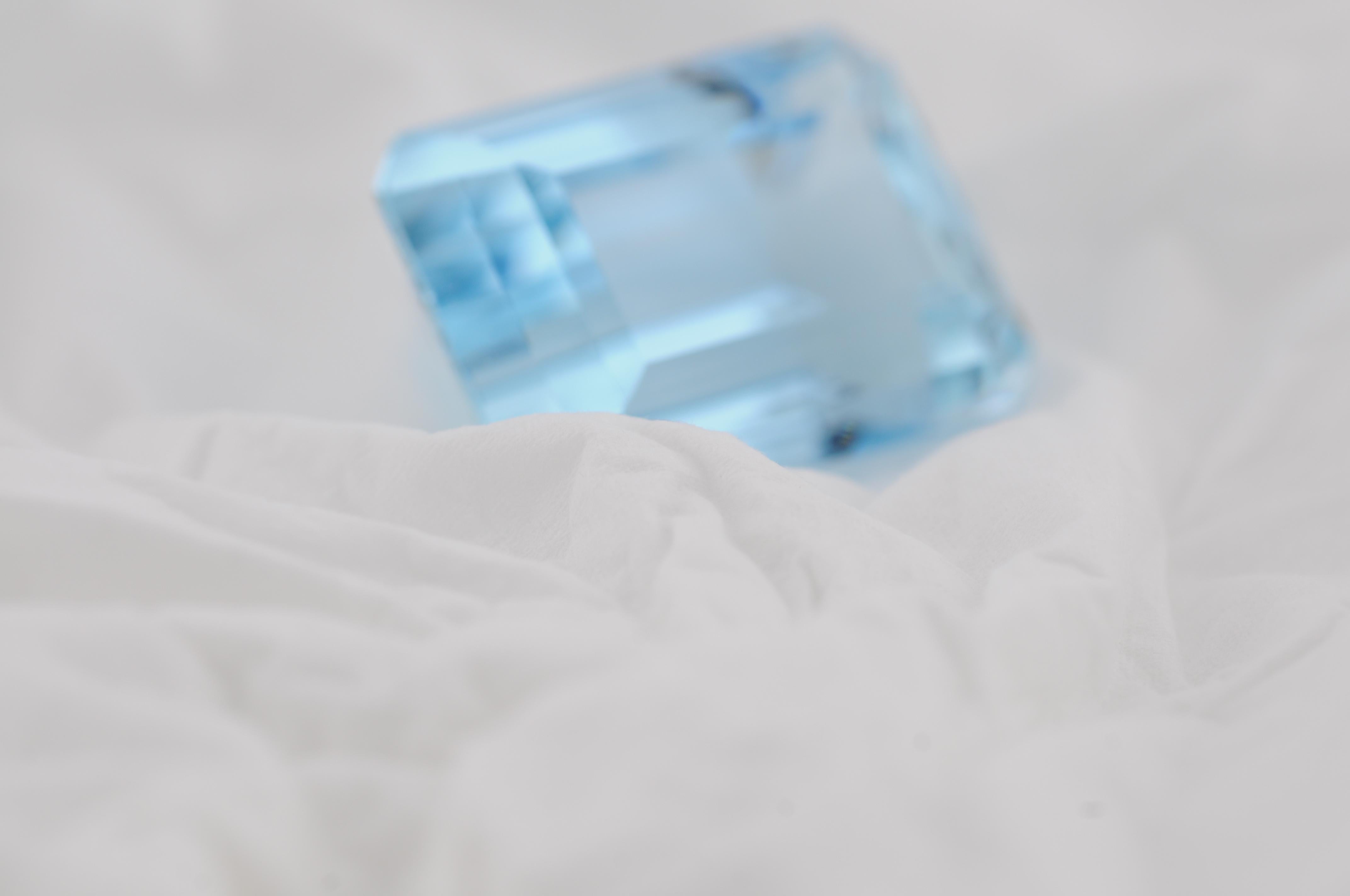 Aquamarin 49,55 ct Oktagon-Schliff im Angebot 4