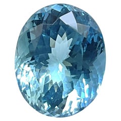Aquamarine 4.97 Carats Oval Cut Top Quality For Fine Jewelry Natural Gemstone