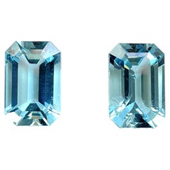 Aquamarine 5.84 Carats Octa Cut Top Quality For Fine Jewelry Natural Gemstone