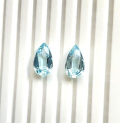 Aquamarin 6,19 Karat Birnenschliff Top Qualität für feinen Schmuck Natürlicher Edelstein