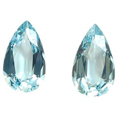 Aquamarin 6,19 Karat Birnenschliff Top Qualität für feinen Schmuck Natürlicher Edelstein