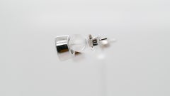 Aquamarine 925 Silver Rhodium Women's Earring 1.43cts