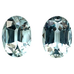 Aquamarine 9.59 Carats Oval Cut Top Quality For Fine Jewelry Natural Gemstone