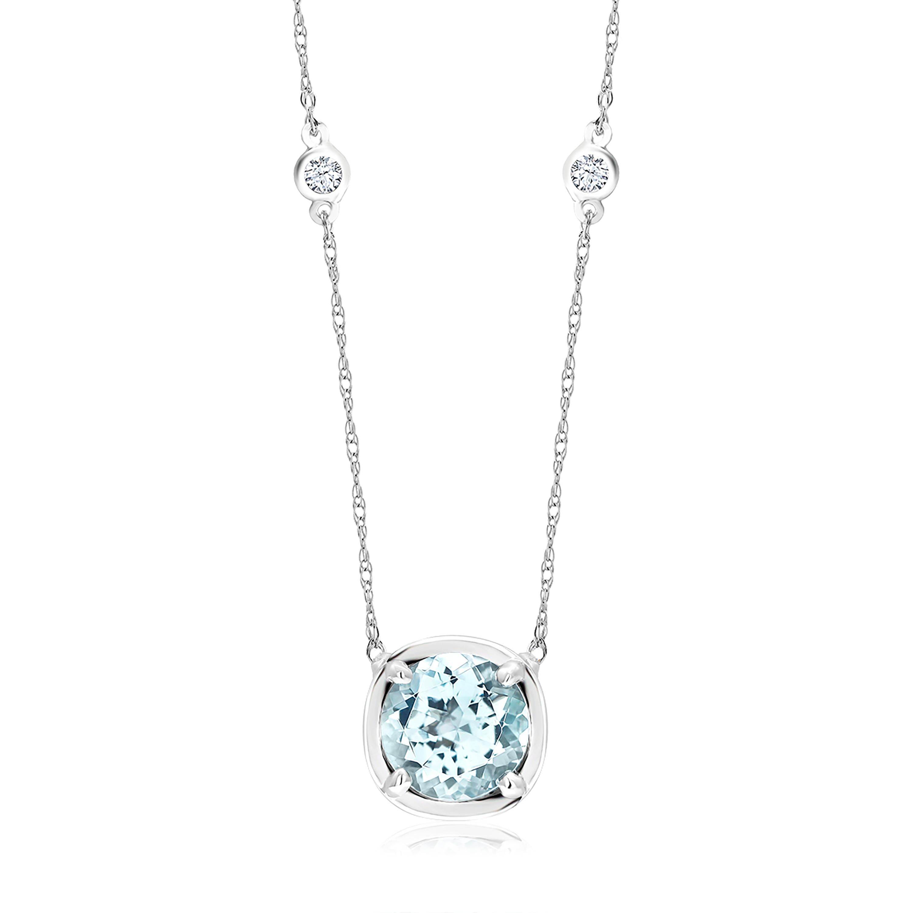 diamond pendant necklace white gold