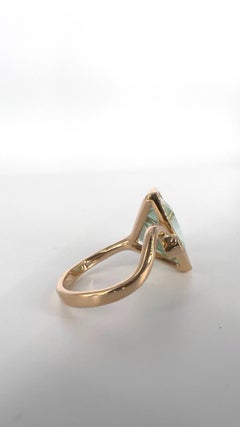 Bague à la mode en aigue-marine et diamants de George Lambert, Suisse