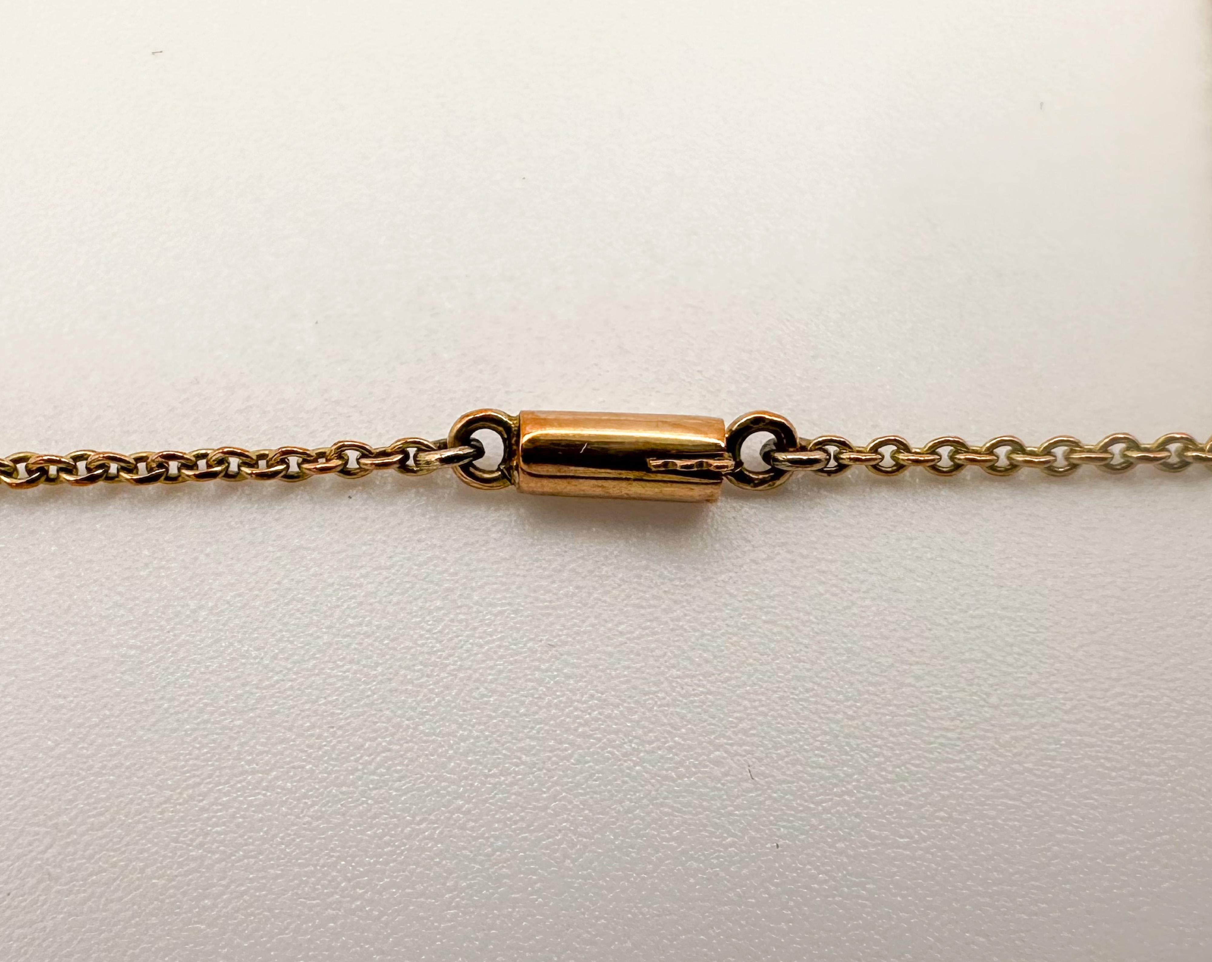 Aquamarin und Perlentropfen Goldfransenkette (Edwardian) im Angebot