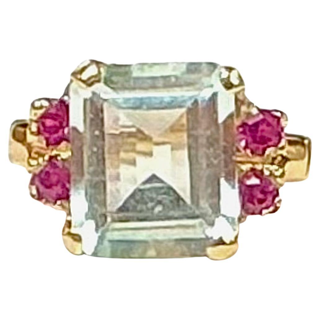 aquamarine ruby ring