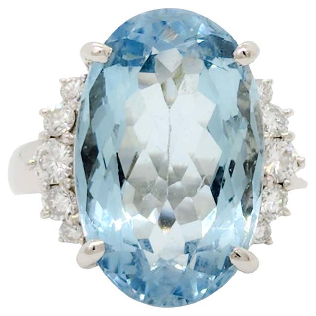 H Stern Aquamarine and Platinum Cocktail Ring at 1stDibs | h stern ...