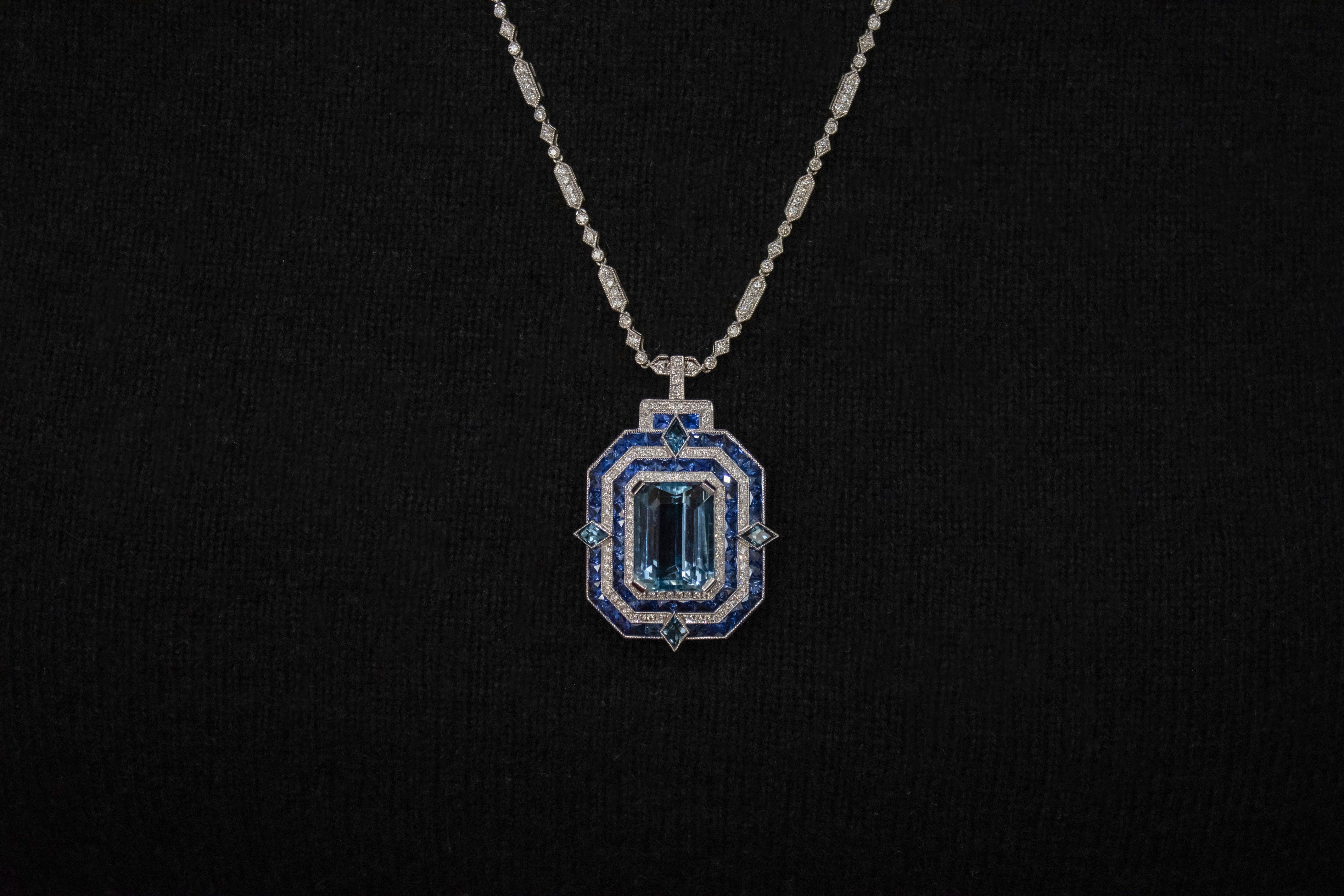 blue topaz and aquamarine necklace