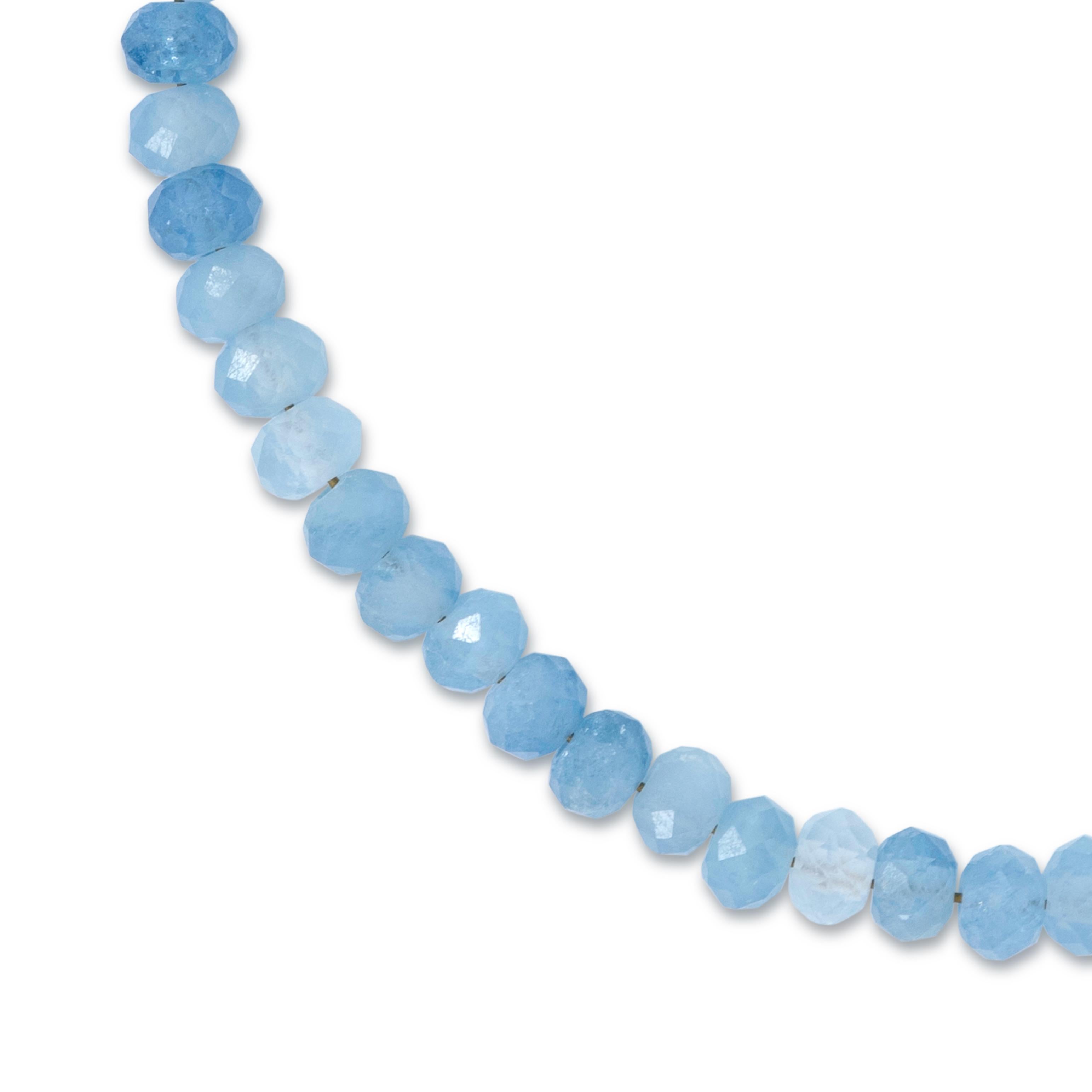 Aquamarine Bracelet 14K Gold - by Bombyx House In New Condition For Sale In Westport, CT