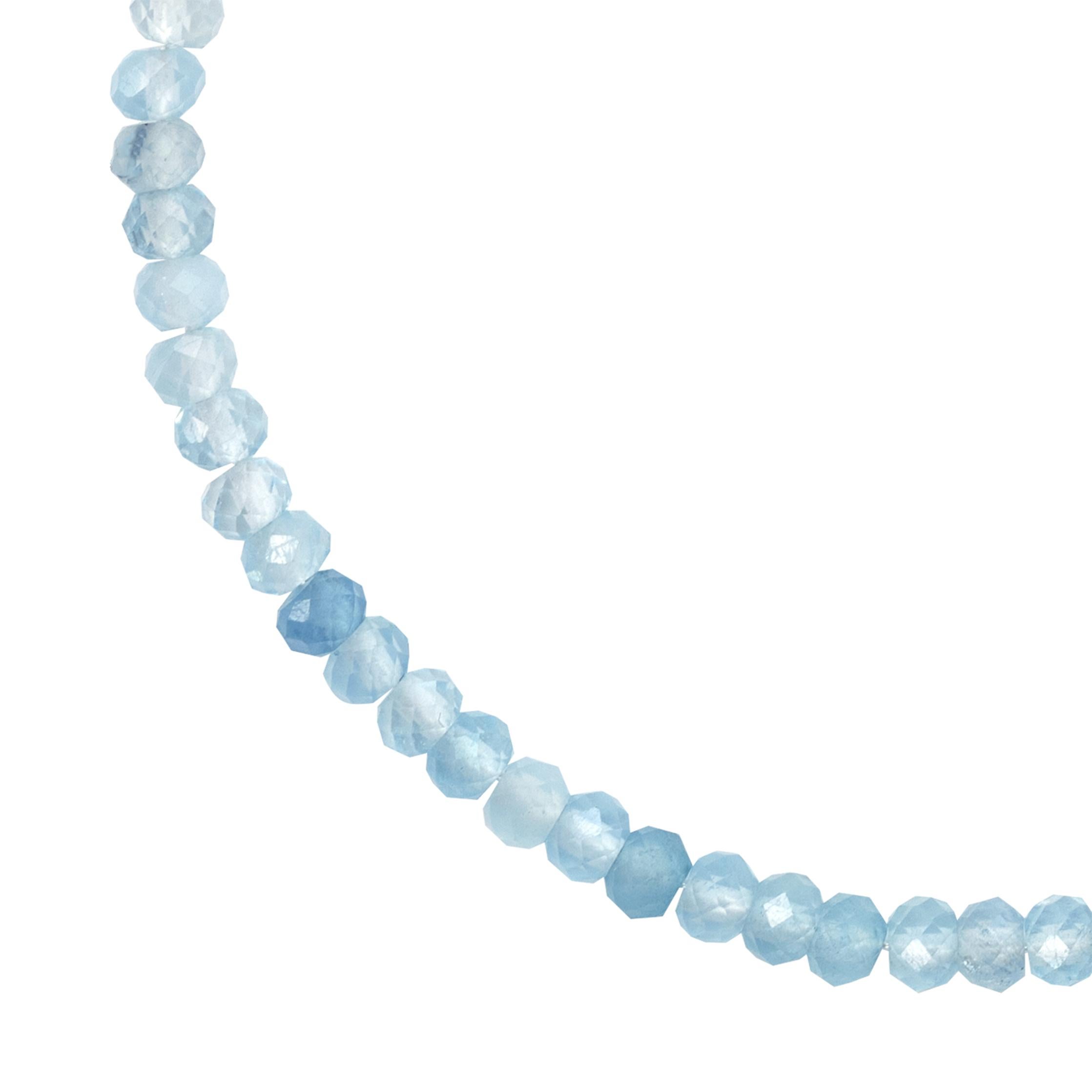 Pulsera Aguamarina Oro 14K - by Bombyx House en Nuevo estado para la venta en Westport, CT