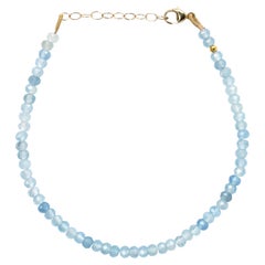Aquamarine Bracelet 14K Gold - by Bombyx House