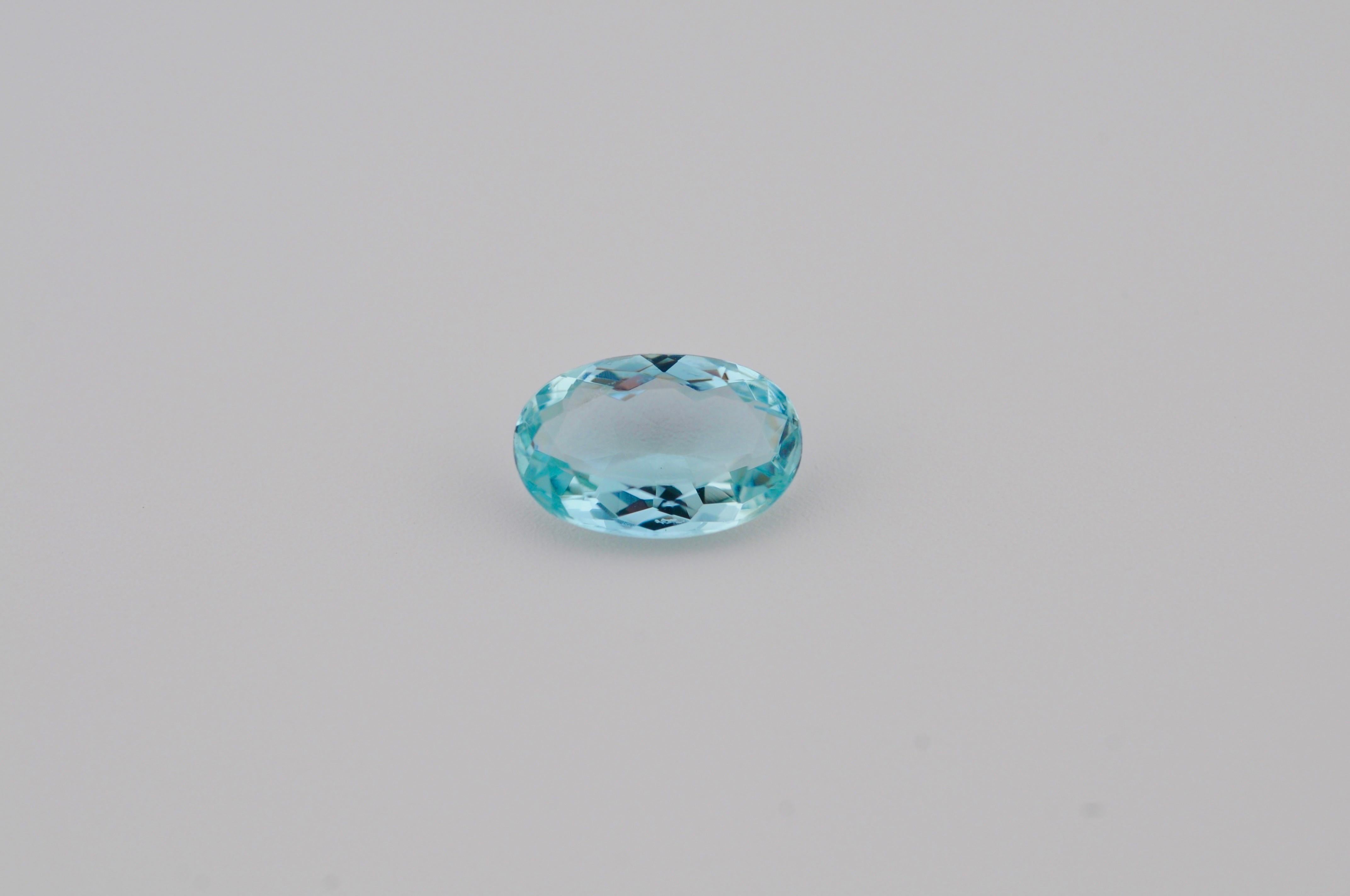 Natural Aquamarine – 2.84 ct

A stunning natural aquamarine with an exceptional blue hue. Expertly cut in an oval star cut, this gemstone exhibits a top-quality AAA color and remarkable brilliance. Weighing 2.84 ct, it is a highly desirable piece