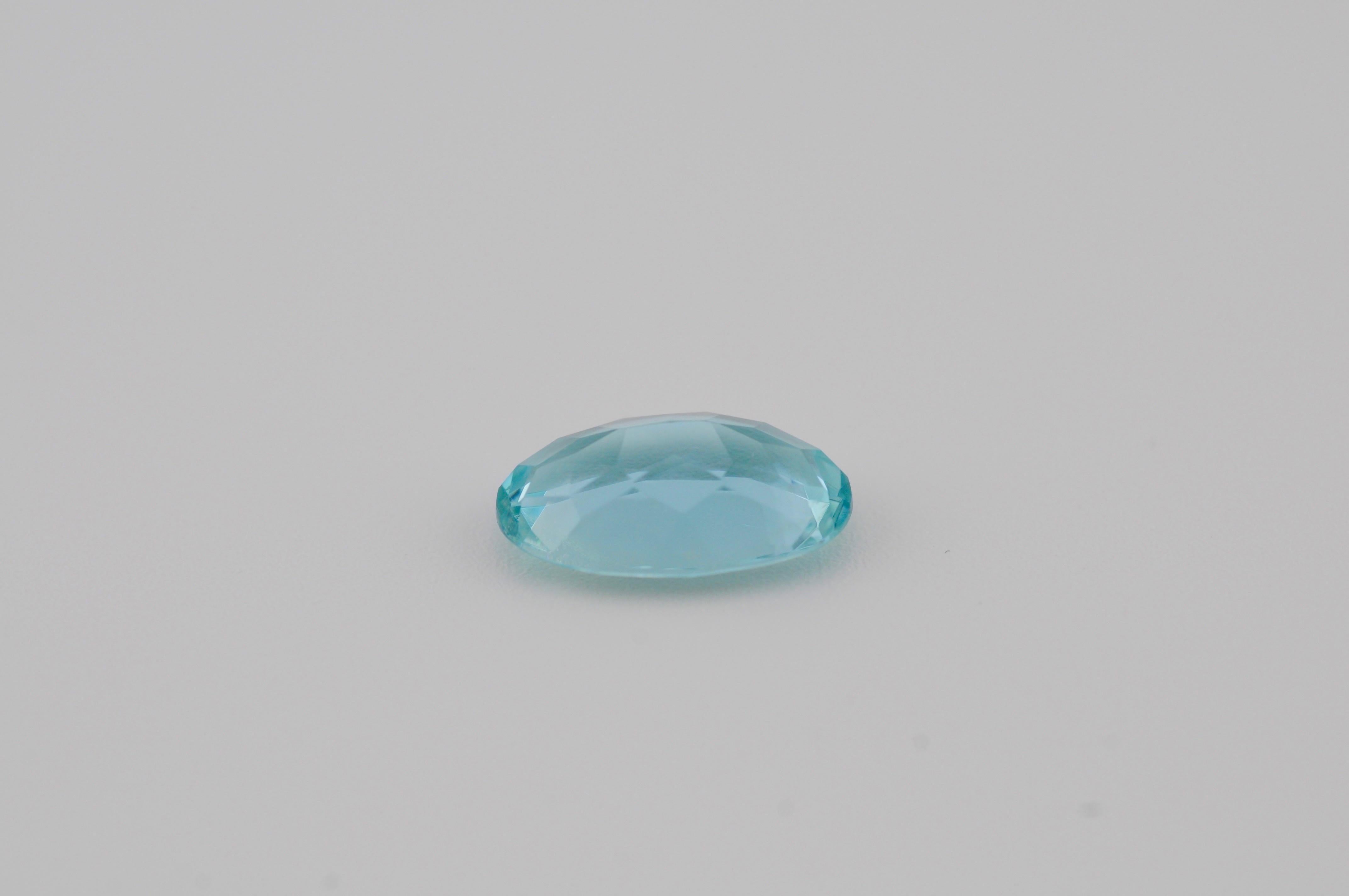 Aquamarine Brazil– 2.84 ct AAA quality In Good Condition For Sale In Berlin, BE