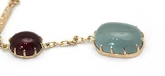 Aquamarine Cabochon Lariat Necklace 15.40 Carats