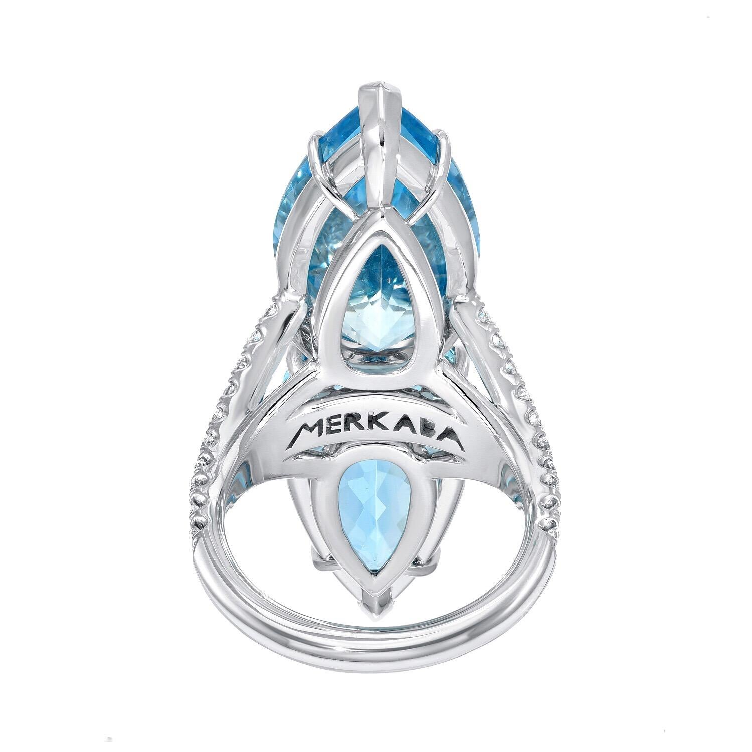 blue aquamarine ring