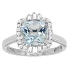 Bague cocktail sertie de diamants de 2,1 carats au total