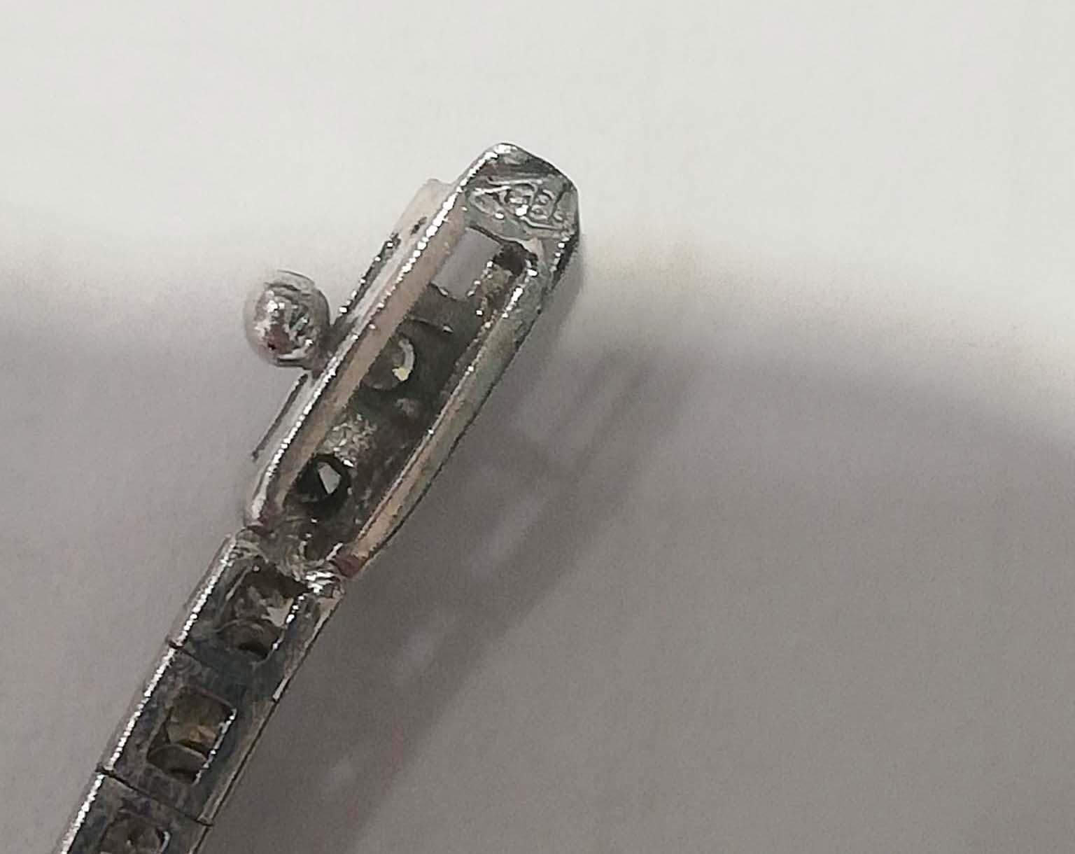 Aquamarine Colour Topaz, Diamonds, 14 Karat White Gold Tennis Necklace. For Sale 1