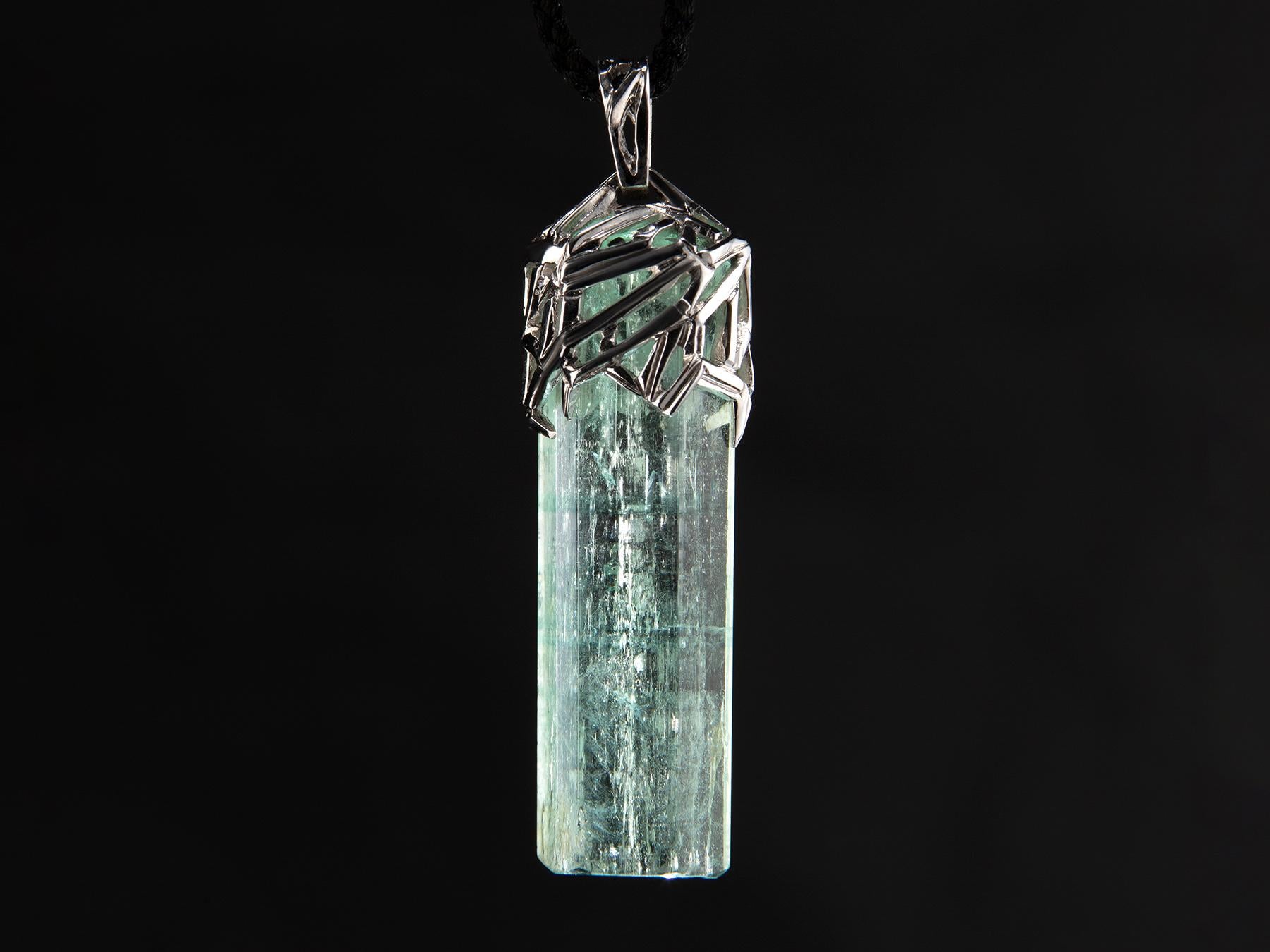 aquamarine pendant for men