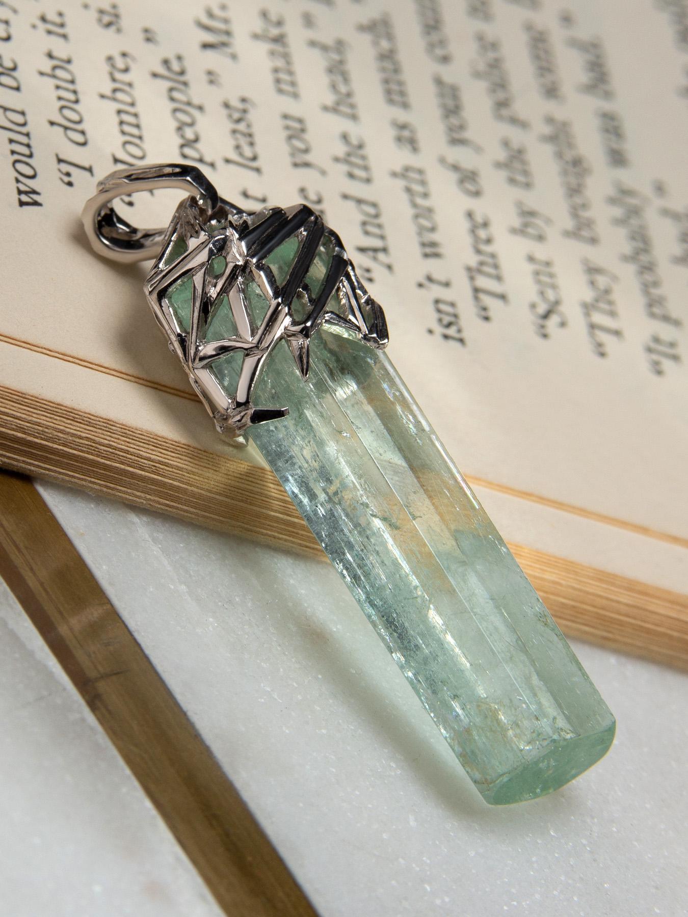 mens aquamarine necklace
