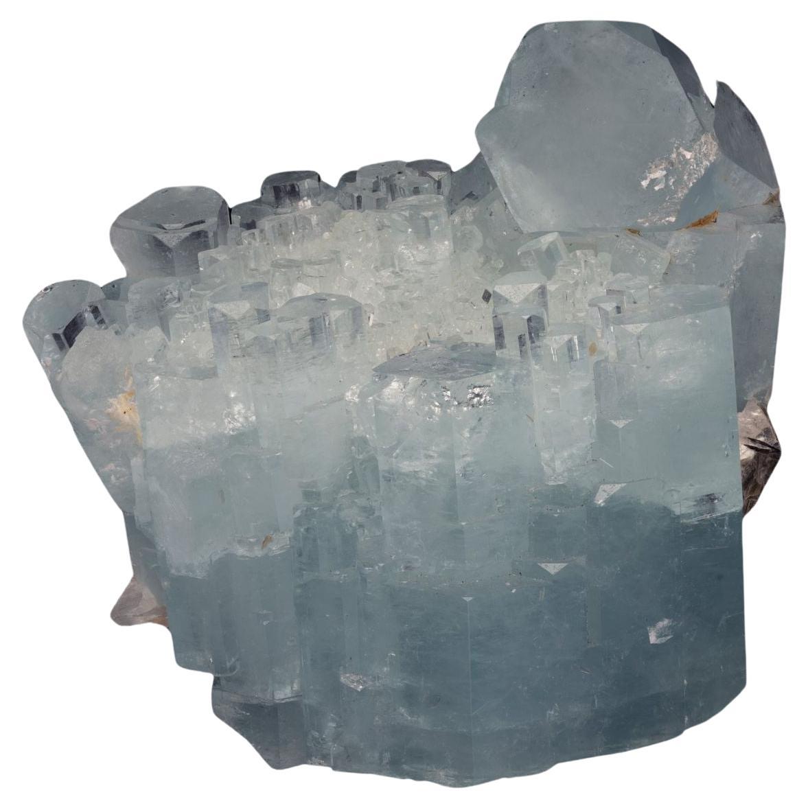 Pakistani Aquamarine crystals with Muskovite