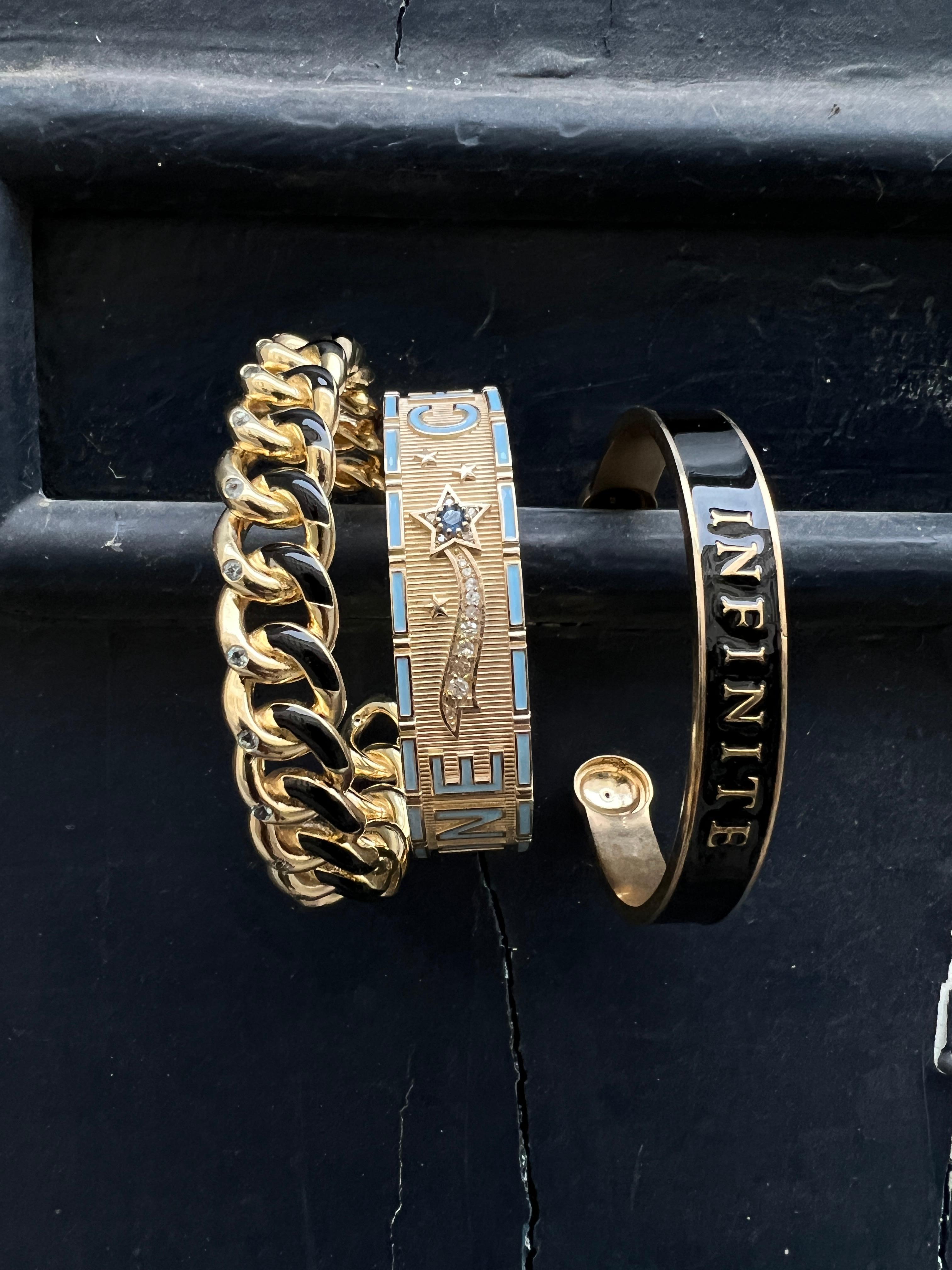 Taglio brillante Bracciale a catena con acquamarina in vendita